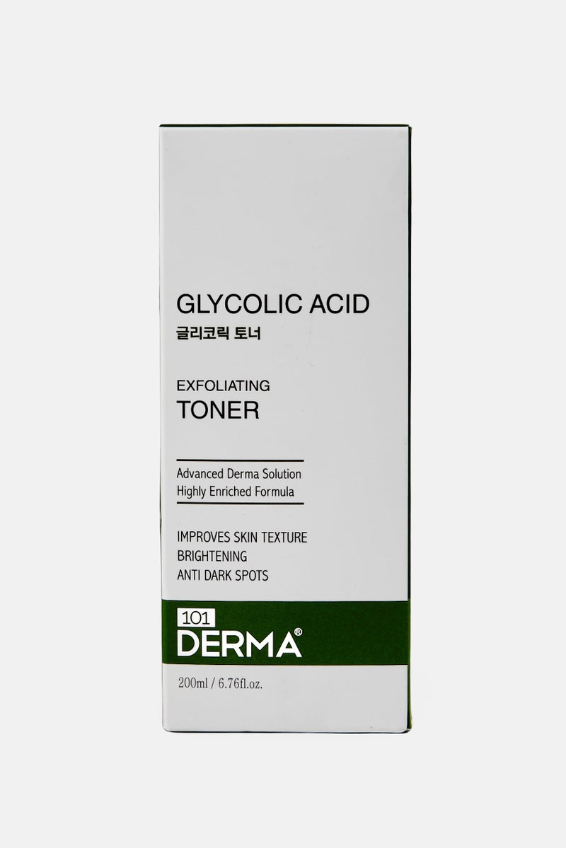 101 DERMA Glycolic Acid Exfoliating Toner 200ml - Image 2